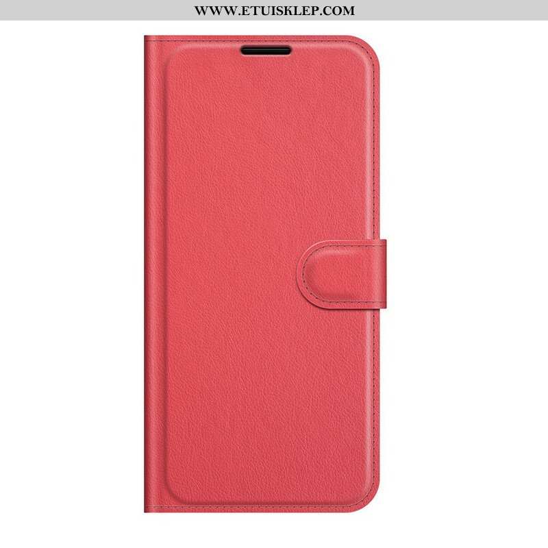 Etui Folio do Google Pixel 6 Klasyczna Sztuczna Skóra Liczi